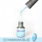 03 HAWAIIAN BLUE PASTELOWE LAKIER ŻELOWY LED hybryda lakier hybrydowy